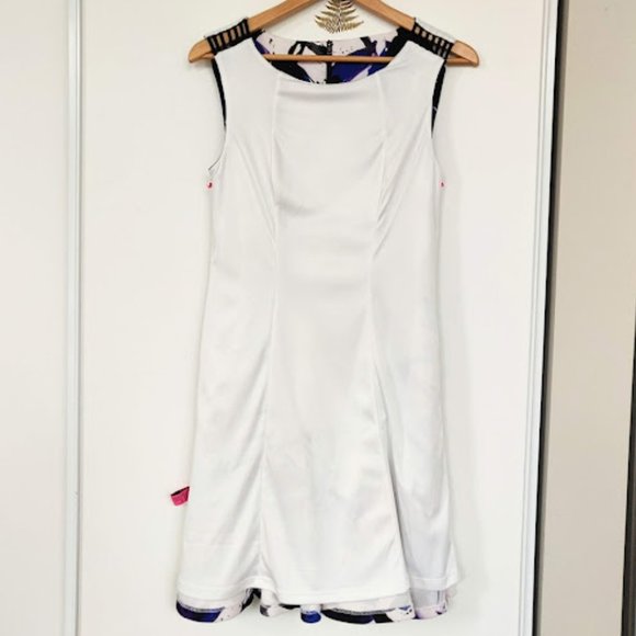 Betsey Johnson Sleeveless Blue Flare Dress sz. 6 - Picture 6 of 8